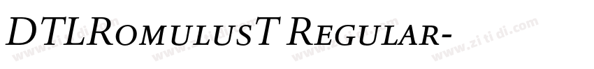 DTLRomulusT Regular字体转换